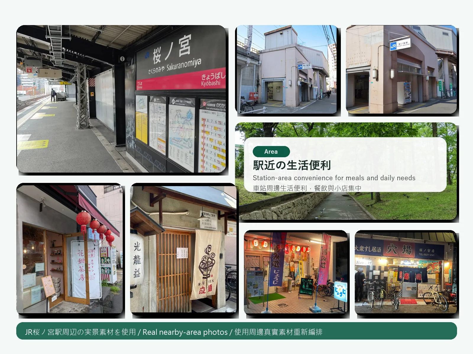 宽居大阪民宿 · 附近便利店与车站周边