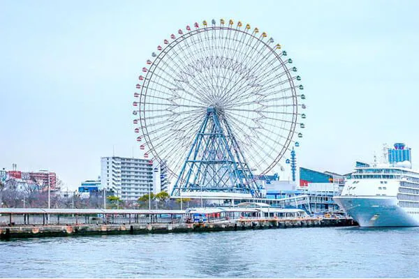 日本大阪热门景点 - 天保山大摩天轮（Tempozan Ferris Wheel）