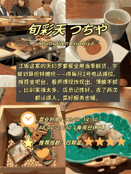 🍣 ​​大阪3家海鲜私藏店｜从寿司吧台到山屋天妇罗的极致体验​​：文章配图 3