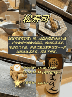 🍣 ​​天王寺4家私藏店实测｜醋饭酸得透亮vs豆腐独吞指南​​：文章配图 1