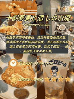 🍜 ​​梅田4家小馆灵魂暴击｜半熟蛋裹面vs荞麦汤兑水玄学​​：文章配图 1