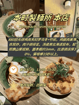 心斋桥与本町乌冬面用餐参考：豆腐乌冬、立食与天妇罗：文章配图 4