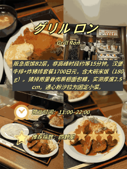 🥩 ​​梅田商圈B1层｜4家牛排店实测！人均1200円起吃撑​​：文章配图 2