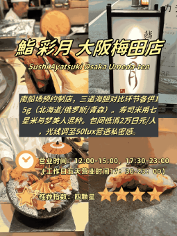 🍱 ​​梅田打工人口袋名单｜4家日料真实体验！从放题到河豚求生指南​​：文章配图 4
