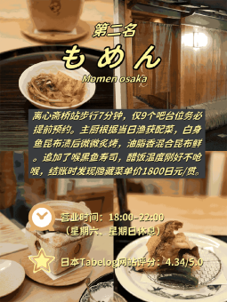 🍱 ​​心斋桥附近前五名餐厅排行（附餐厅实测​）：文章配图 2