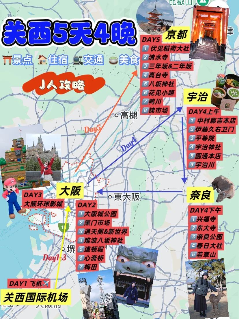 🔥关西5天暴走攻略｜日均2.6w步的快乐谁懂啊‼️：文章配图 1