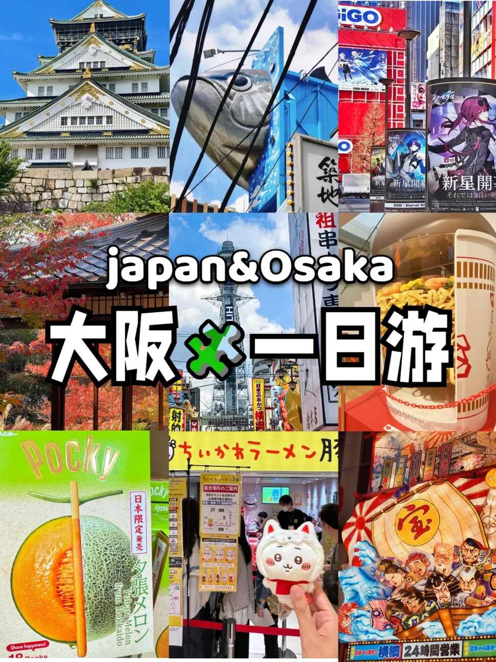 🔥大阪一日游攻略｜本地人看了都夸的精华路线！后悔没早刷到😭：文章配图 1