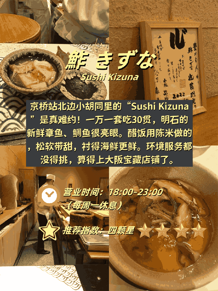 🍣 ​​大阪4家寿司店真实体验｜午市金枪鱼暴击vs晚市30贯天花板​​：文章配图 4